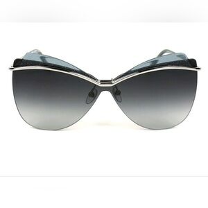 MARC JACOBS Womens Ruthenium Silver Grey Pilot Butterfly Sunglasses sparkly